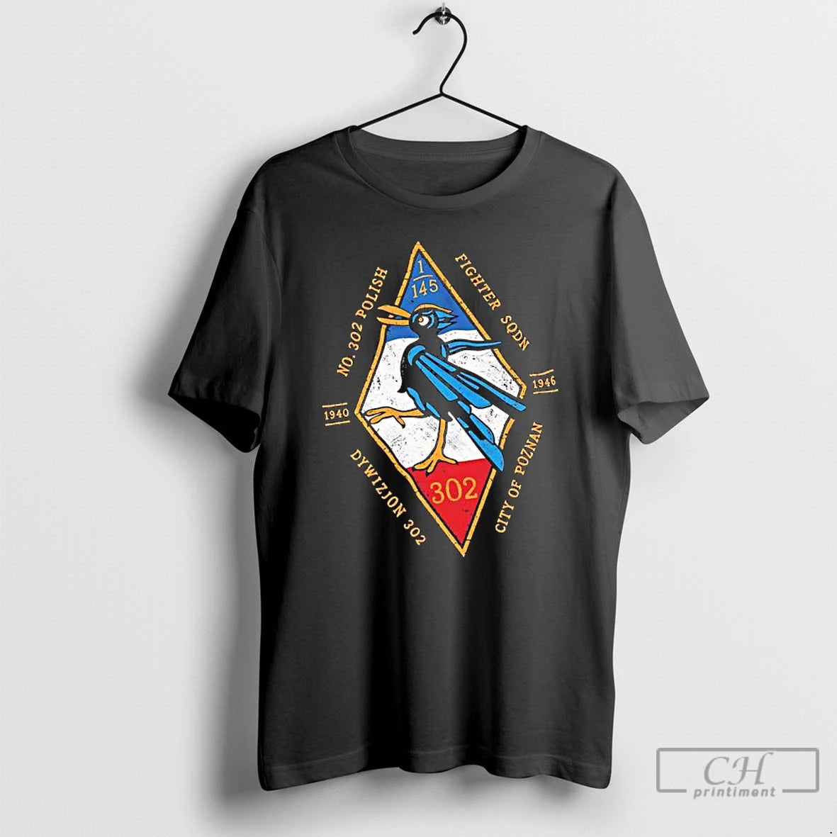 Classic No 302 City Of Poznan Polish Fighter Squadron T-Shirts, Hoodie, Sweatshirt | AU18TeeNovaLab.com