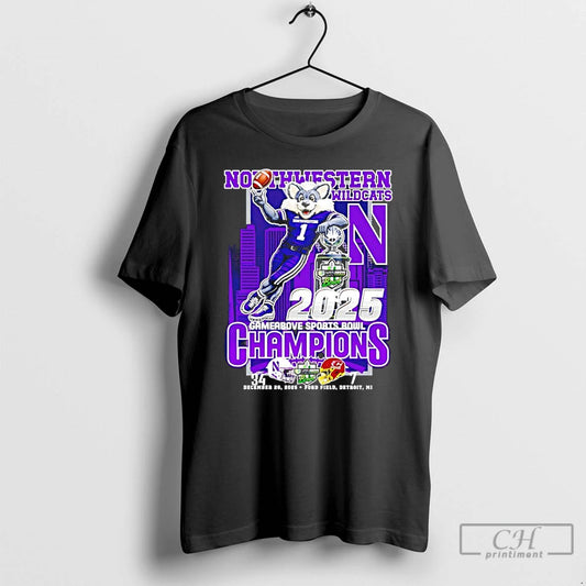Classic Northwestern Wildcats Gameabove Sports Bowl Dec 26 2025 Mascot T-Shirts, Hoodie, Sweatshirt | AU18TeeNovaLab.com