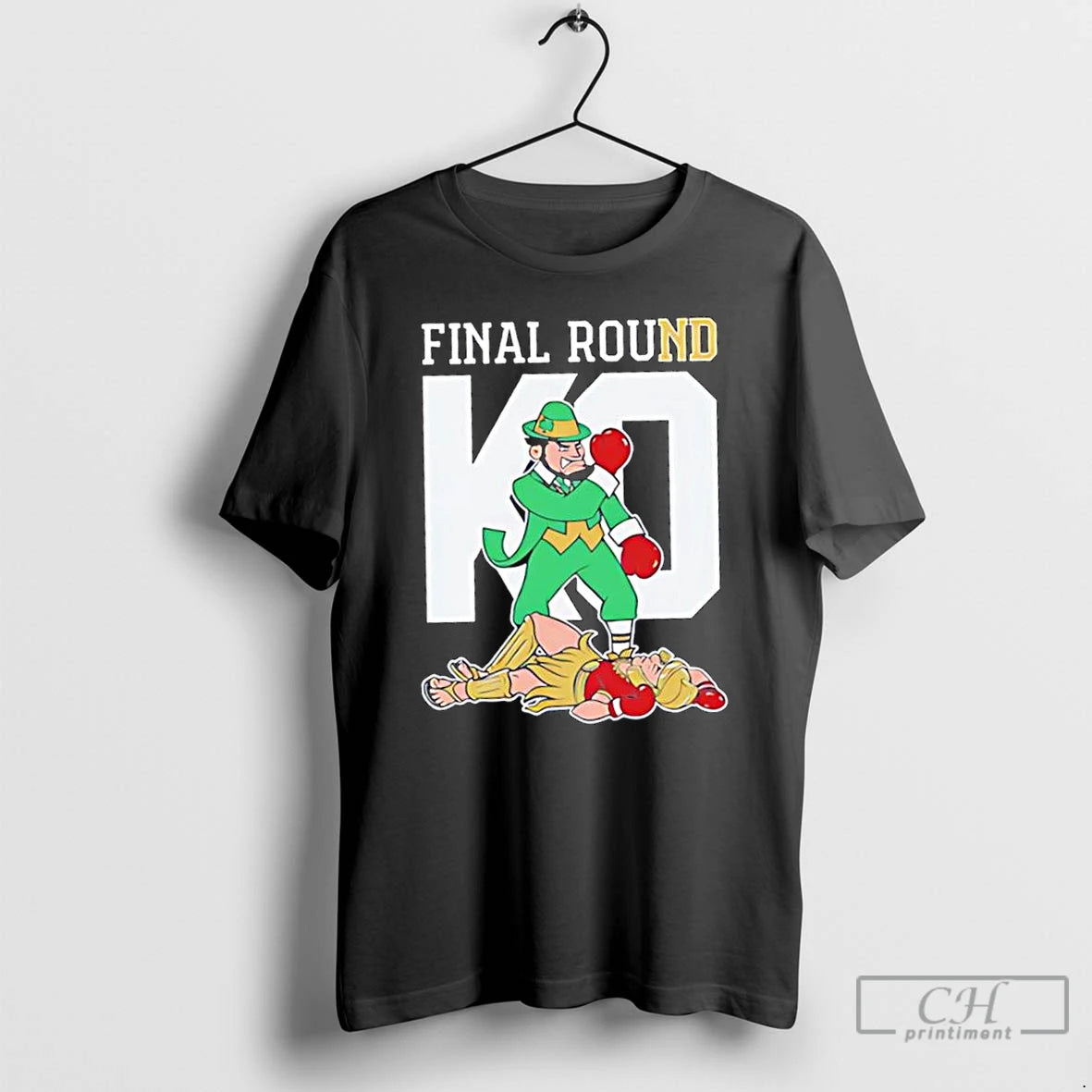 Classic Notre Dame Fighting Irish Final Round Ko Mascot T Shirts