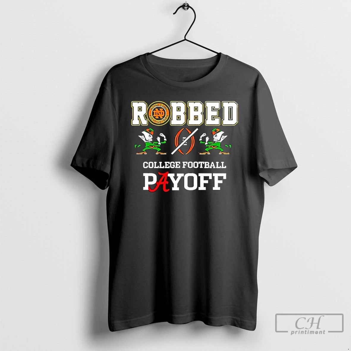 Classic Notre Dame Football Robbed Playoff T-Shirts, Hoodie, Sweatshirt | AU18TeeNovaLab.com