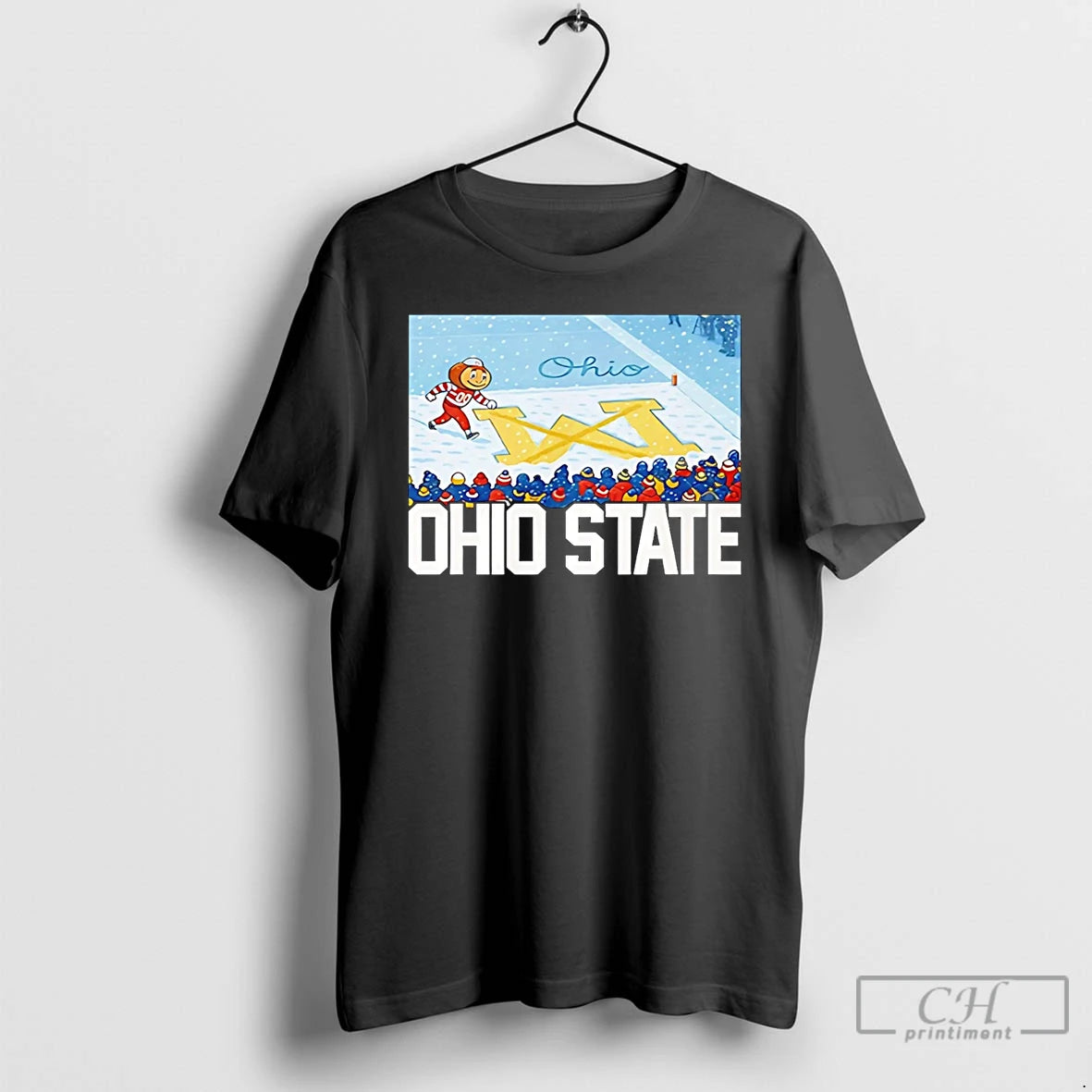 Classic Ohio Vs Michigan Rivalry Script Ohio On Big M T-Shirts, Hoodie, Sweatshirt | AU18TeeNovaLab.com