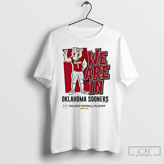 Classic Oklahoma Sooners 2025 Cfp Bound Mascot We Are In T-Shirts, Hoodie, Sweatshirt | AU18TeeNovaLab.com