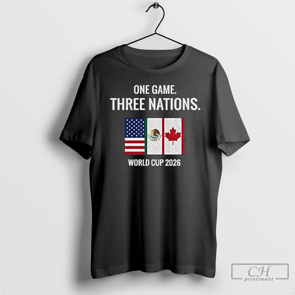Classic One Game Three Nations World Cup 2026 Flag T-Shirts, Hoodie, Sweatshirt | AU18TeeNovaLab.com
