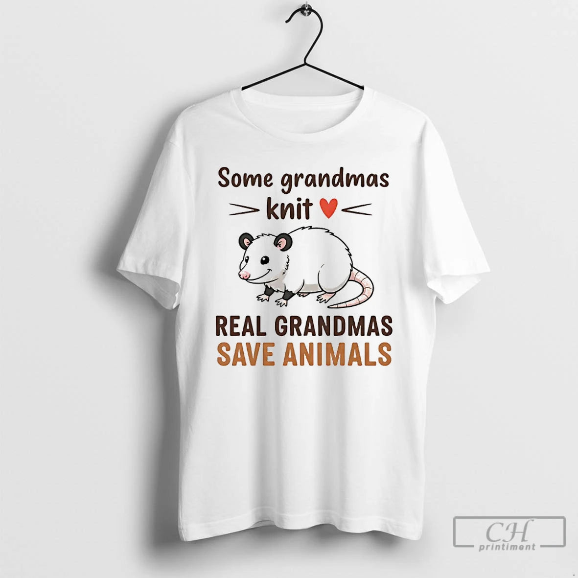 Classic Opossum Some Grandmas Knit Real Grandmas Save Animals T-Shirts, Hoodie, Sweatshirt | AU18TeeNovaLab.com