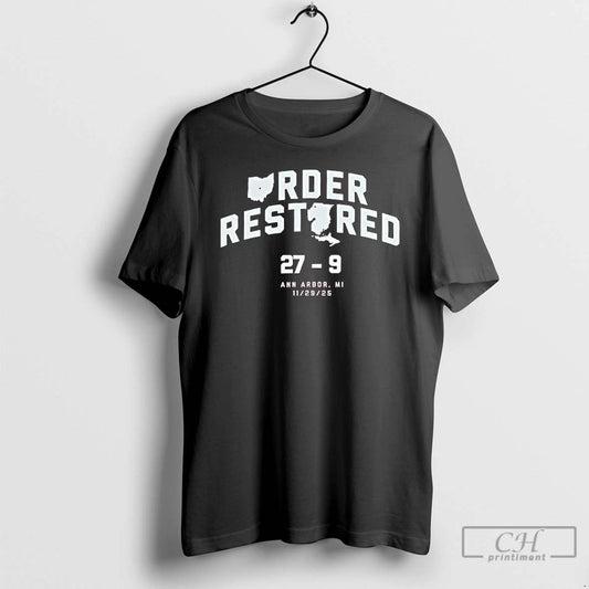 Classic Order Restored 27 9 Ann Arbor Mi Nov 29th 2025 State T Shirts Sweater Hoodie, Sweatshirt | AU18TeeNovaLab.com