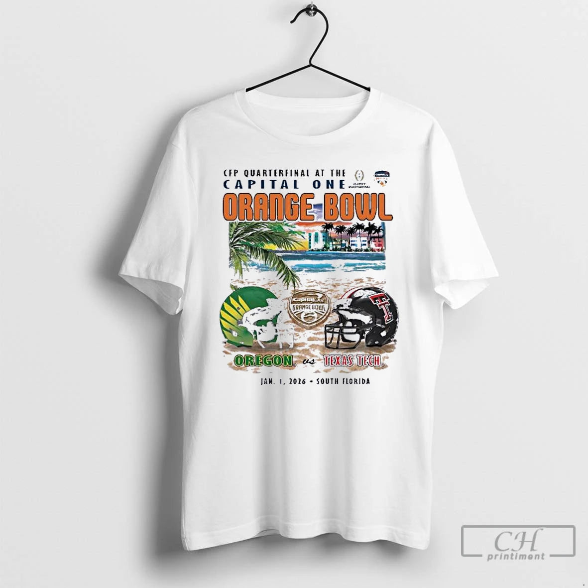 Classic Oregon Vs Texas Tech 2026 Orange Bowl Sobe Showdown Beach T-Shirts, Hoodie, Sweatshirt | AU18TeeNovaLab.com