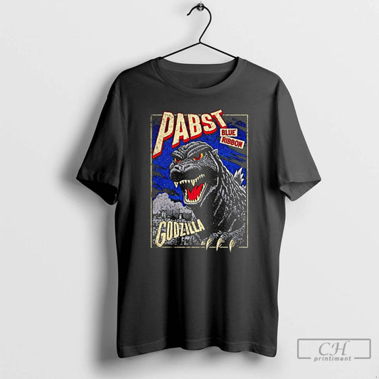 Classic Pabst Blue Ribbon Godzilla Clawed Ribbon Vintage T-Shirts, Hoodie, Sweatshirt | AU18TeeNovaLab.com