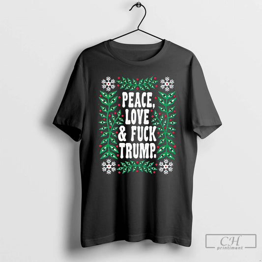 Classic Peace Love And Fuck Trump T-Shirts, Hoodie, Sweatshirt | AU18TeeNovaLab.com