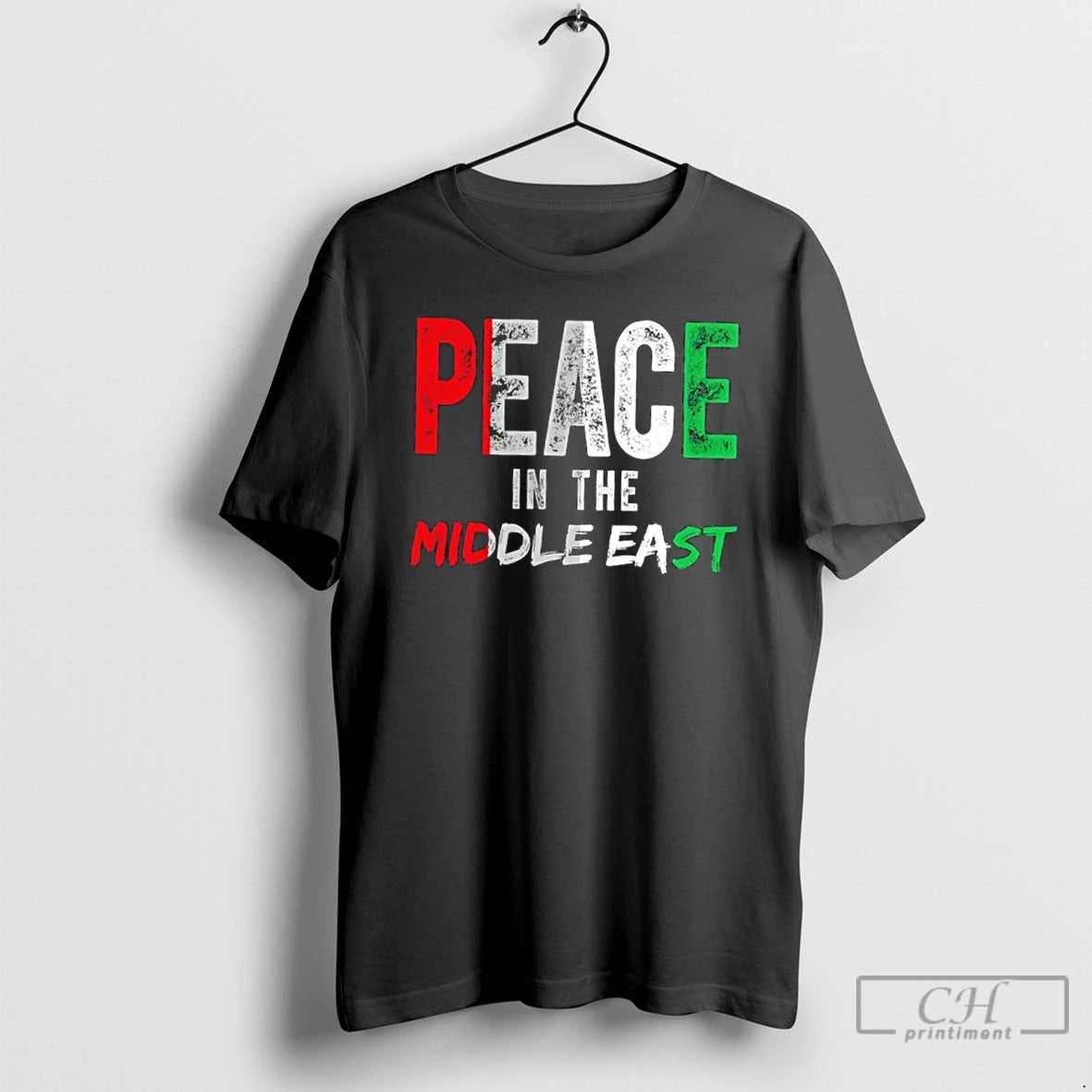 Classic Peace In The Middle East Palestine Flag T Shirts