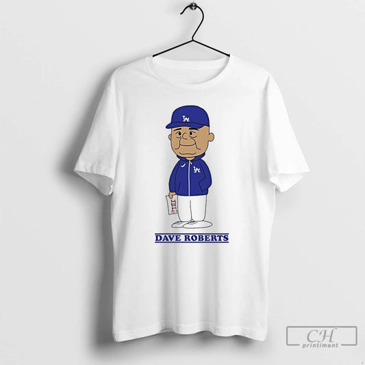 Classic Peanuts X Dave Roberts Los Angeles Dodgers Baseball T Shirts