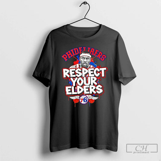 Classic Philadelphia 76ers Respect Your Elders T-Shirts, Hoodie, Sweatshirt | AU18TeeNovaLab.com