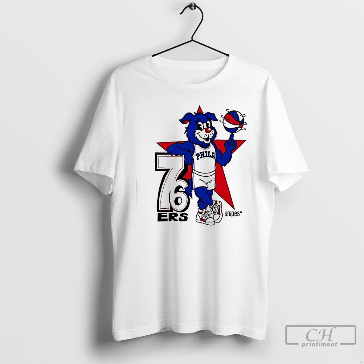 Classic Philadelphia 76ers Snipes Franklin The Dog Mascot T-Shirts, Hoodie, Sweatshirt | AU18TeeNovaLab.com