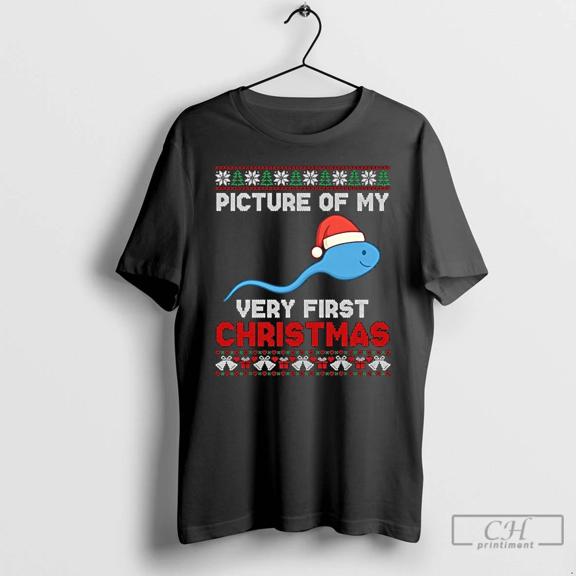 Classic Picture Of My Very First Christmas Ugly T-Shirts, Hoodie, Sweatshirt | AU18TeeNovaLab.com