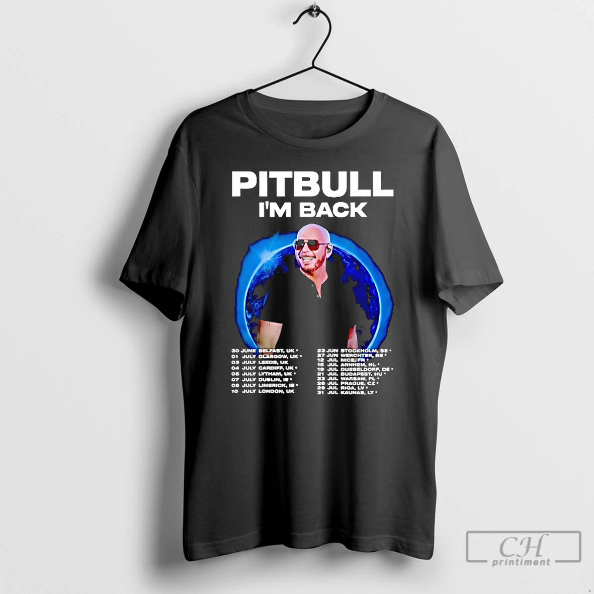 Classic Pitbull Im Back Fan Tour 2025 Concert Dates Inspired T-Shirts, Hoodie, Sweatshirt | AU18TeeNovaLab.com