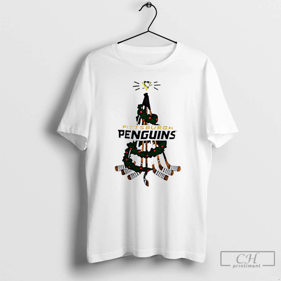 Classic Pittsburgh Penguins Stickman Hockey Holiday Tree Christmas T-Shirts, Hoodie, Sweatshirt | AU18TeeNovaLab.com