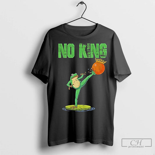 Classic Portland Frog Kick Out Orange Protest No Kings