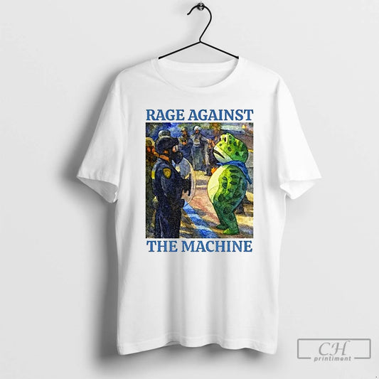 Classic Portland Frog Protest Rage Against The Machine Art Political T Shirts