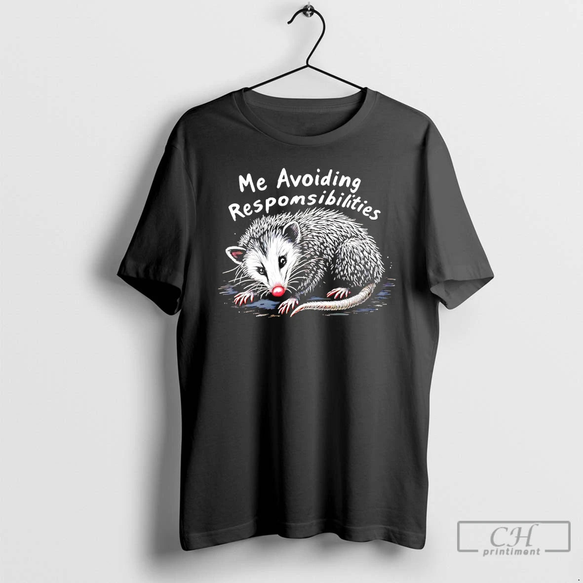 Classic Possum Me Avoiding Responsibilities T-Shirts, Hoodie, Sweatshirt | AU18TeeNovaLab.com