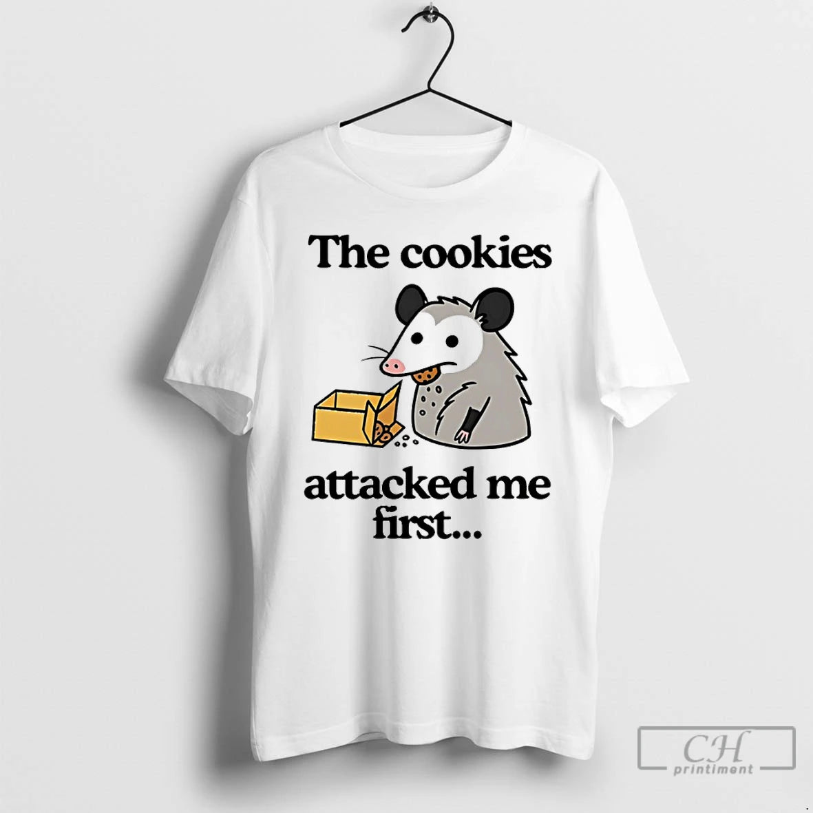 Classic Possum The Cookies Attacked Me First Funny T-Shirts, Hoodie, Sweatshirt | AU18TeeNovaLab.com