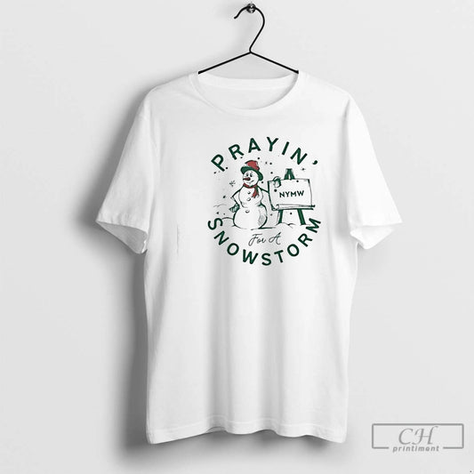 Classic Prayin For Snow Nymw Snowstorm Graphic T-Shirts, Hoodie, Sweatshirt | AU18TeeNovaLab.com