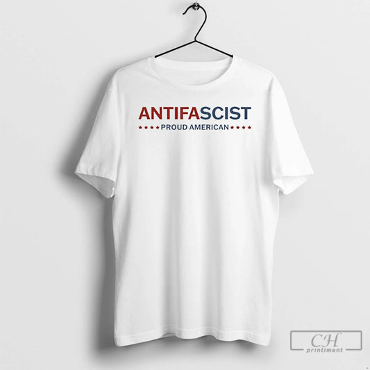 Classic Proud American Antifa Antifascist Proud American T Shirts