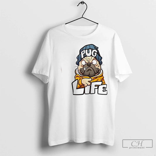 Classic Pug Life Gangsta Dog Cartoon