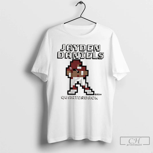 Classic Quaterback Jayden Daniels Su Tigers Football Retro Baller T Shirts