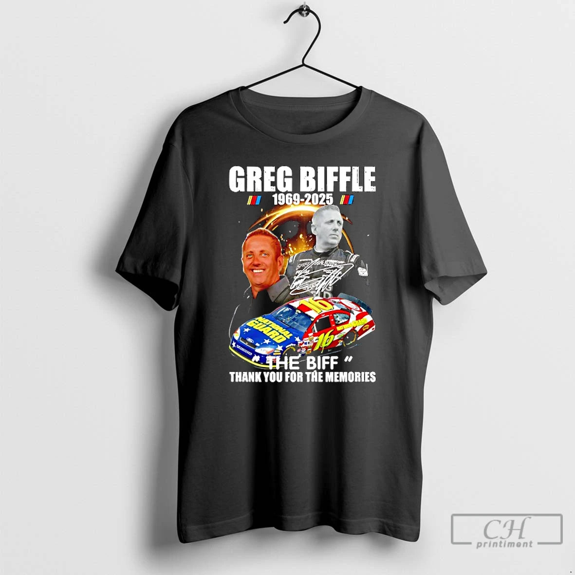 Classic R I P Greg Biffle 1969 2025 Thank You For The Memories Signature T-Shirts, Hoodie, Sweatshirt | AU18TeeNovaLab.com