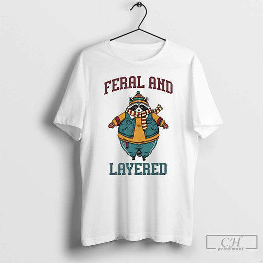 Classic Raccoon Feral And Layered T-Shirts, Hoodie, Sweatshirt | AU18TeeNovaLab.com