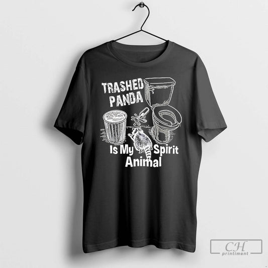 Classic Racoon Drunk Trashed Panda Is My Spirit Animal Meme T-Shirts, Hoodie, Sweatshirt | AU18TeeNovaLab.com