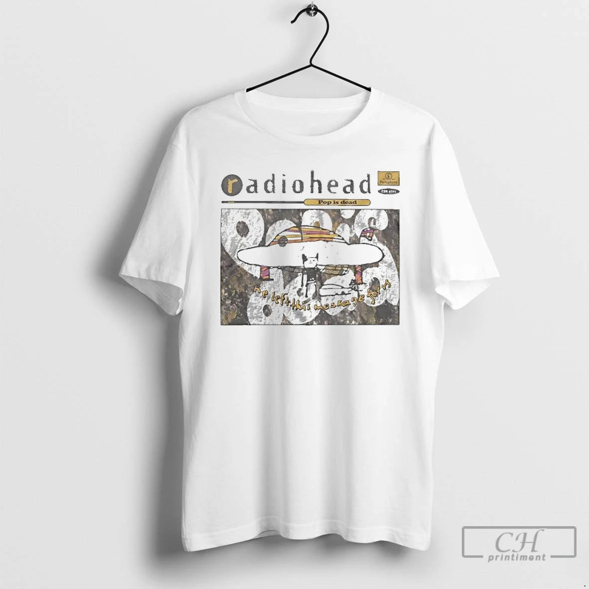 Classic Radiohead Pop Is Dead He Left This Message For Us T-Shirts, Hoodie, Sweatshirt | AU18TeeNovaLab.com