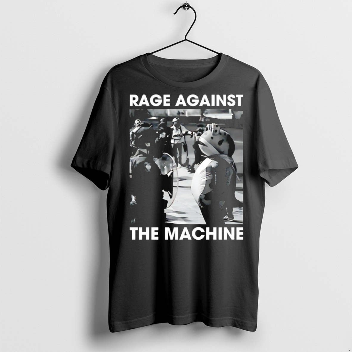 Classic Rage Against The Machine Portland Frog Protest T Shirts