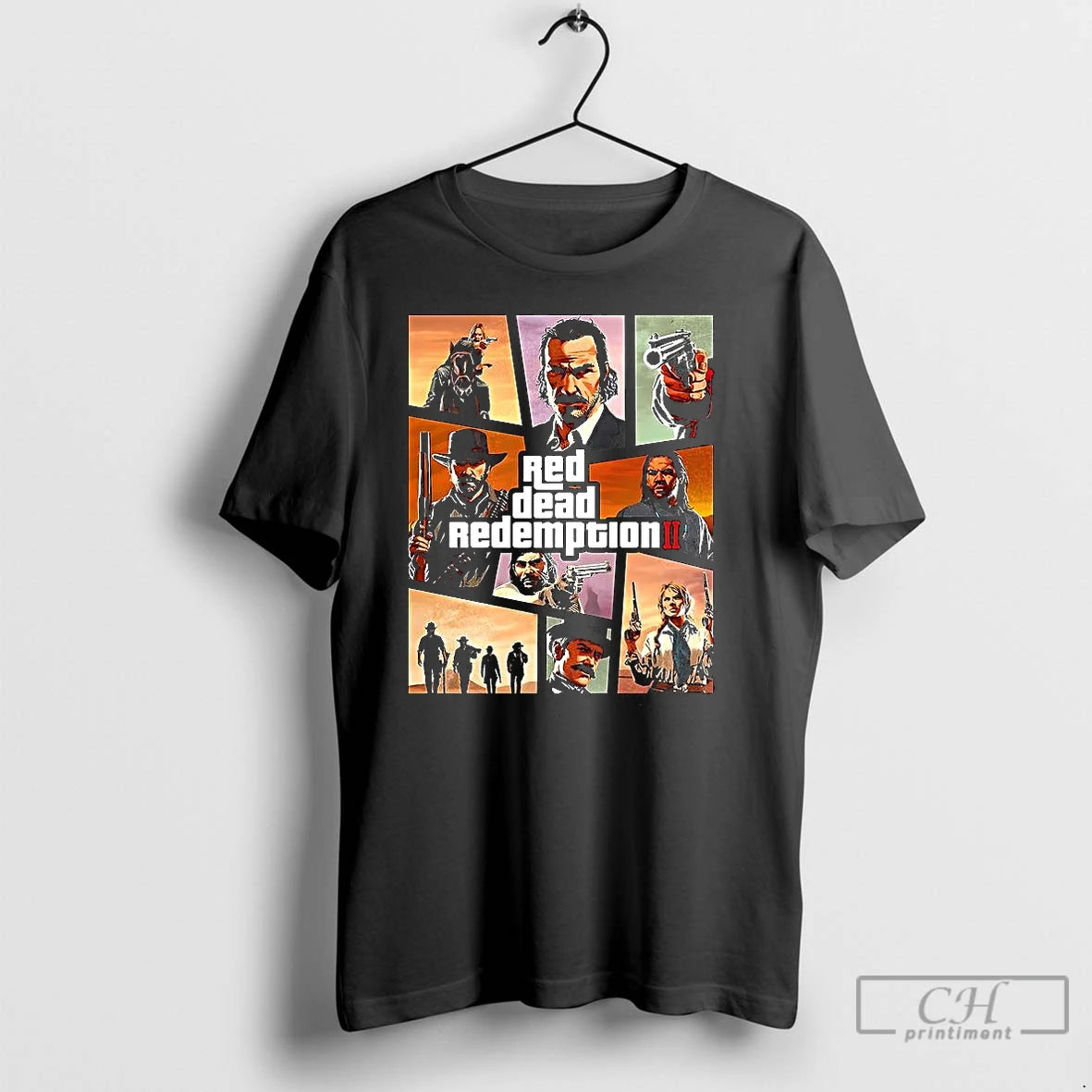 Classic Red Dead Redemption Ii Gaming Retro 90s Classic Gta Style T Shirts Hoodie, Sweatshirt | AU18TeeNovaLab.com