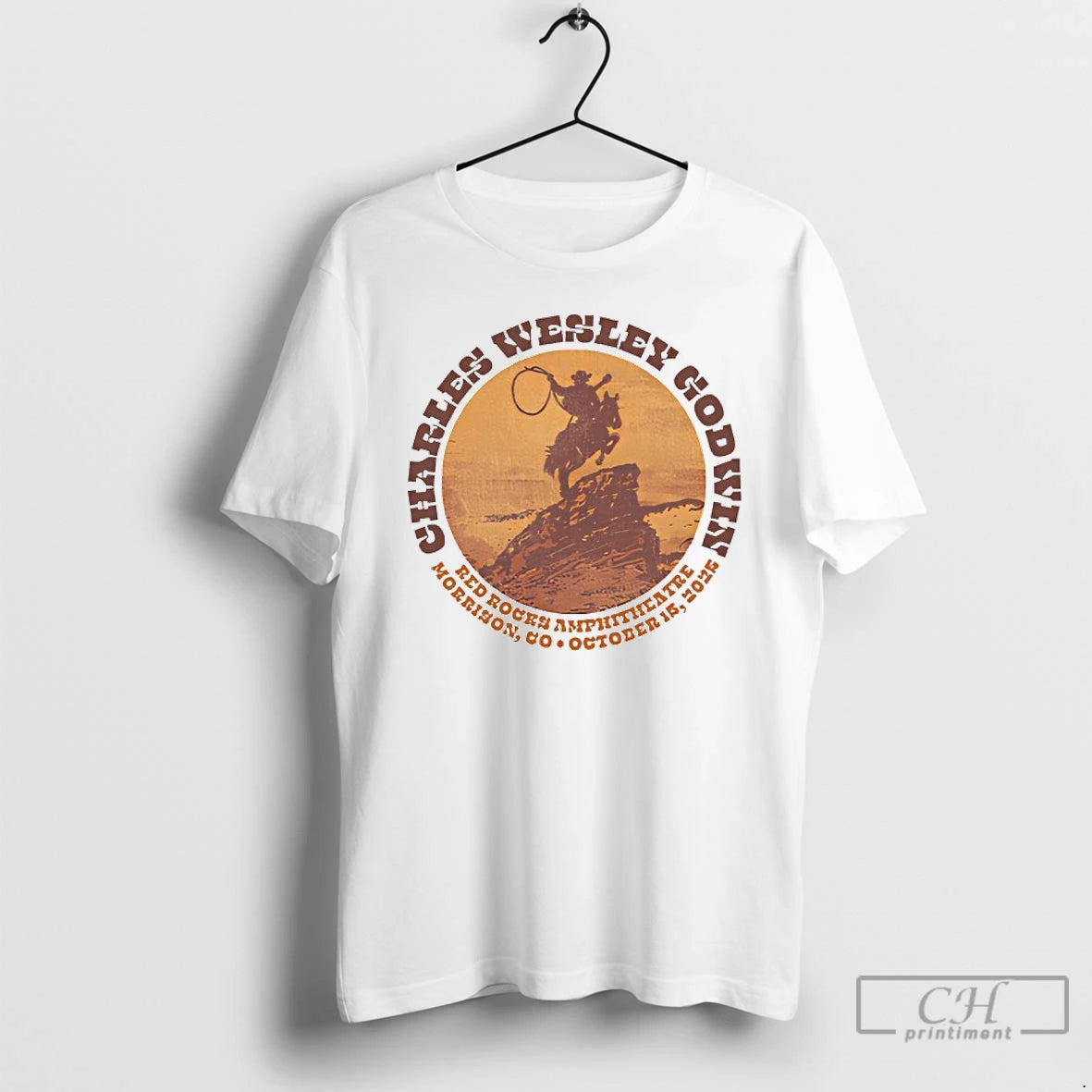Classic Red Rocks Charles Wesley Godwin 10 15 2025 T Shirts