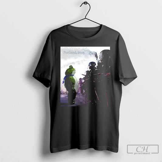 Classic Resist Portland 2025 Frog Protest Art T Shirts