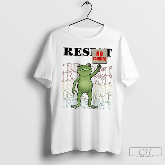 Classic Resist Portland Frog No Tarrifs T Shirts