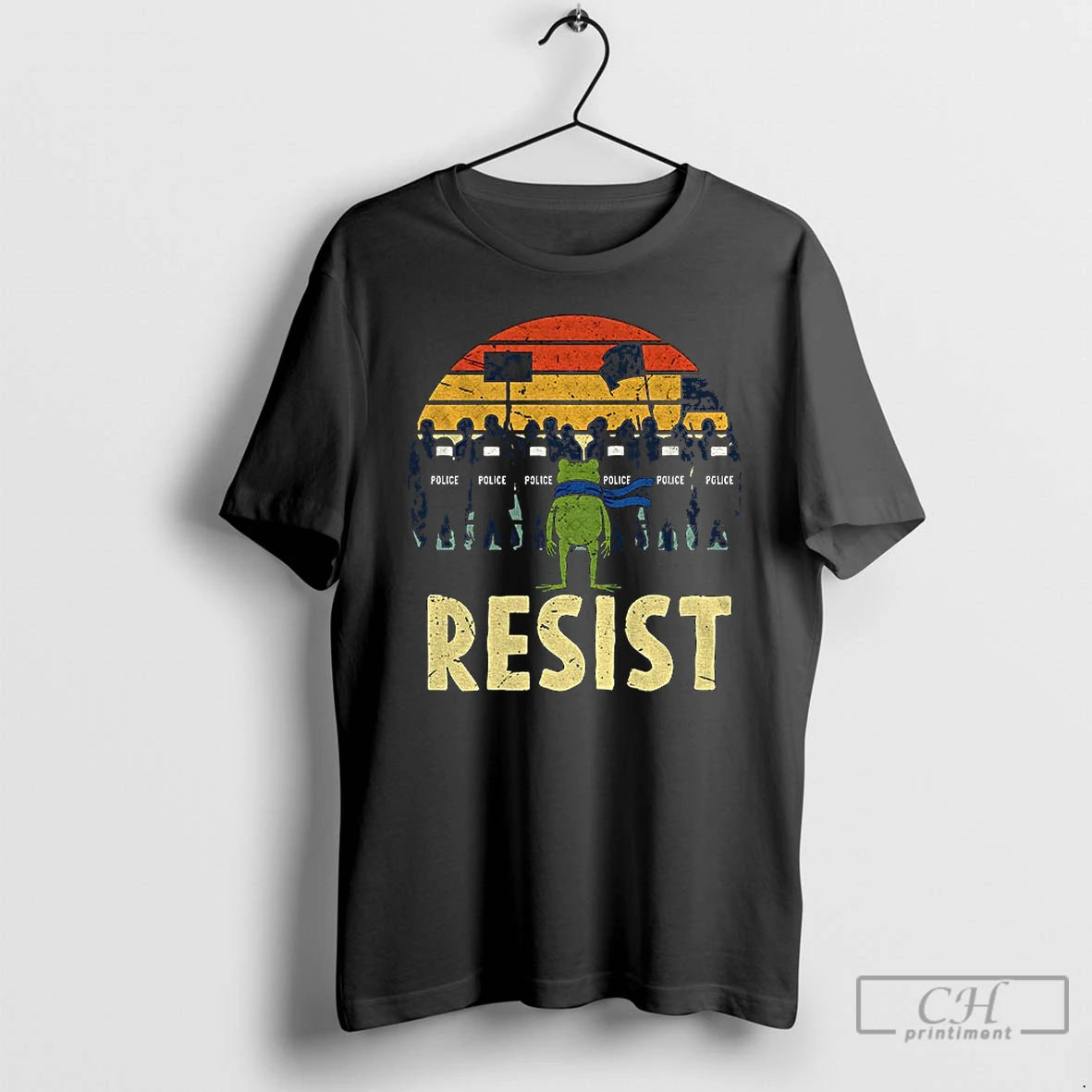Classic Resist Portland Frog Protest Rage Against The Machine Vintage T Shirts