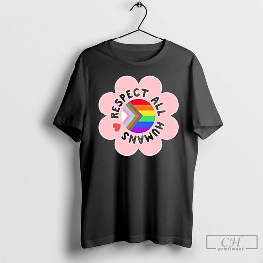 Classic Respect All Humans Lgbtq Pride T-Shirts, Hoodie, Sweatshirt | AU18TeeNovaLab.com