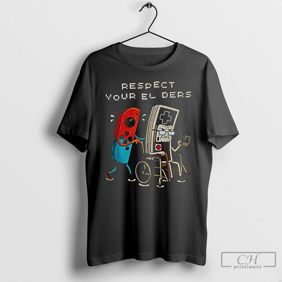 Classic Respect Your Elders Retro Gaming Funny T-Shirts, Hoodie, Sweatshirt | AU18TeeNovaLab.com