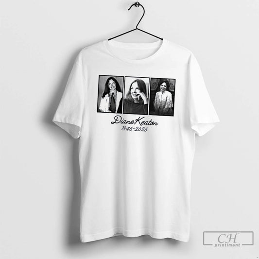 Classic Rip Diane Keaton 1946 2025 Legend American Actor T Shirts