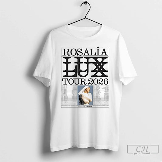 Classic Rosalia Lux Tour 2026 Europe And Uk And North American Dates T Shirts Sweater Hoodie, Sweatshirt | AU18TeeNovaLab.com