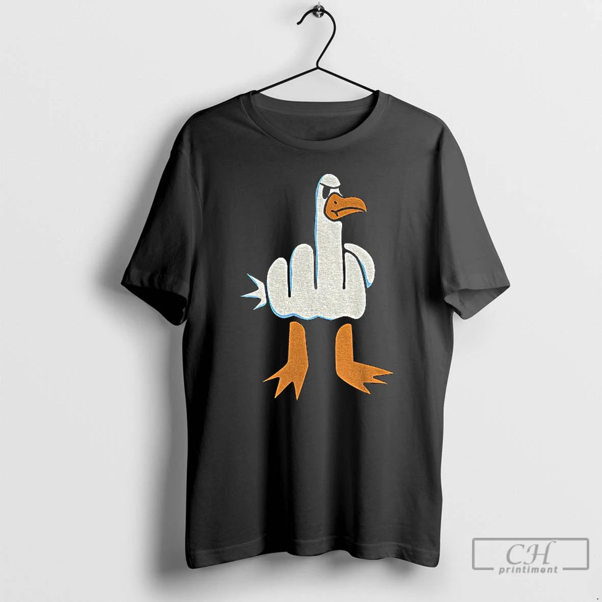 Classic Rude Seagull Middle Finger Funny T-Shirts, Hoodie, Sweatshirt | AU18TeeNovaLab.com