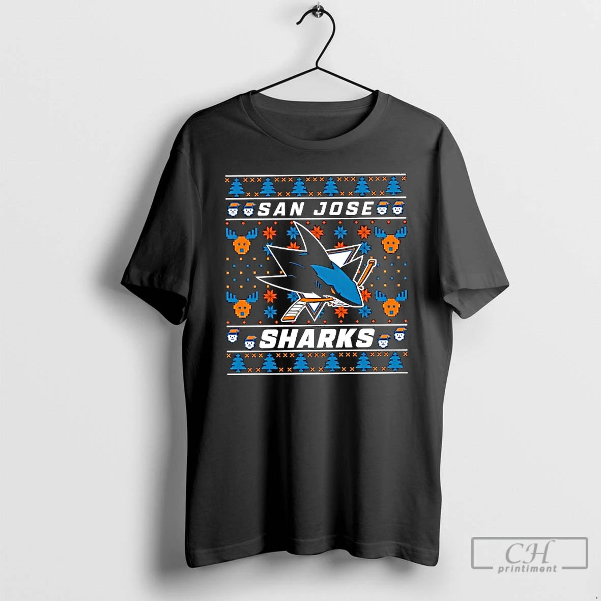 Classic San Jose Sharks 2025 Holiday Ugly Christmas T-Shirts, Hoodie, Sweatshirt | AU18TeeNovaLab.com