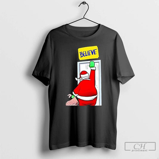 Classic Santa Christmas Gift Believe T-Shirts, Hoodie, Sweatshirt | AU18TeeNovaLab.com