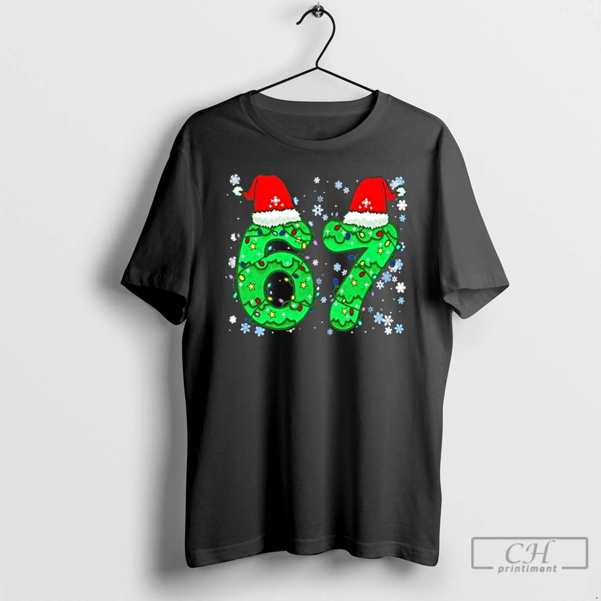 Classic Santa Hat 67 Christmas Lights T-Shirts, Hoodie, Sweatshirt | AU18TeeNovaLab.com