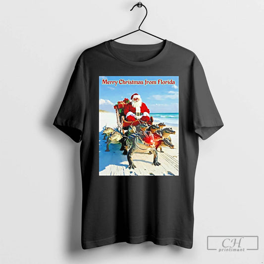 Classic Santa Merry Christmas From Florida T-Shirts, Hoodie, Sweatshirt | AU18TeeNovaLab.com