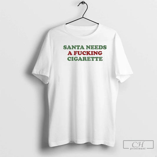 Classic Santa Needs A Fucking Cigarette T-Shirts, Hoodie, Sweatshirt | AU18TeeNovaLab.com