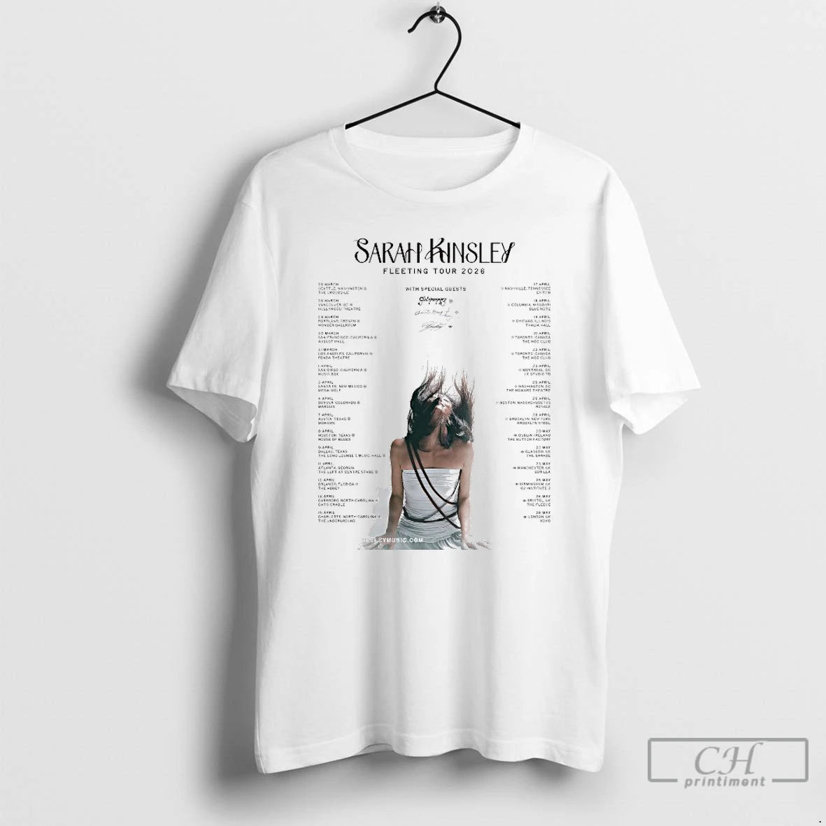 Classic Sarah Kinsley The Fleeting Tour 2026 Tour Dates T-Shirts, Hoodie, Sweatshirt | AU18TeeNovaLab.com