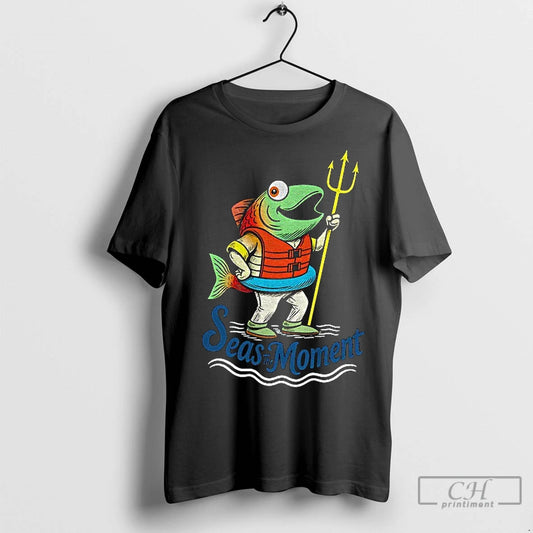 Classic Seattle Mariners Humpy Salmon Holding Trident Seas The Moment