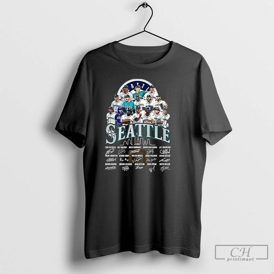 Classic Seattle Mariners Mlb Al West Division Teams Champions Signature 2025 T Shirts